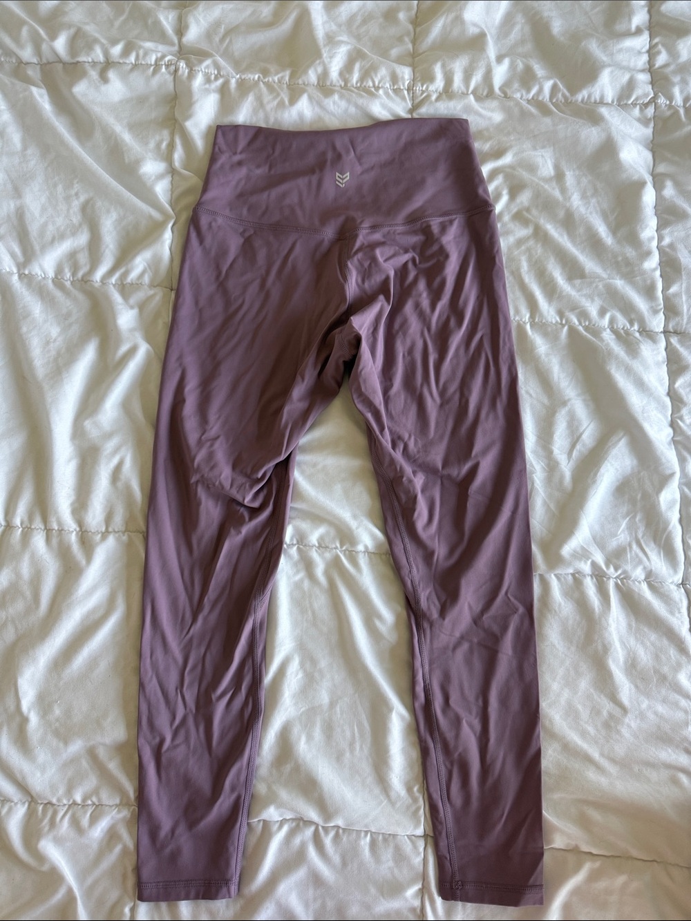 Kids High-Waist Mauve Leggings - Unbranded